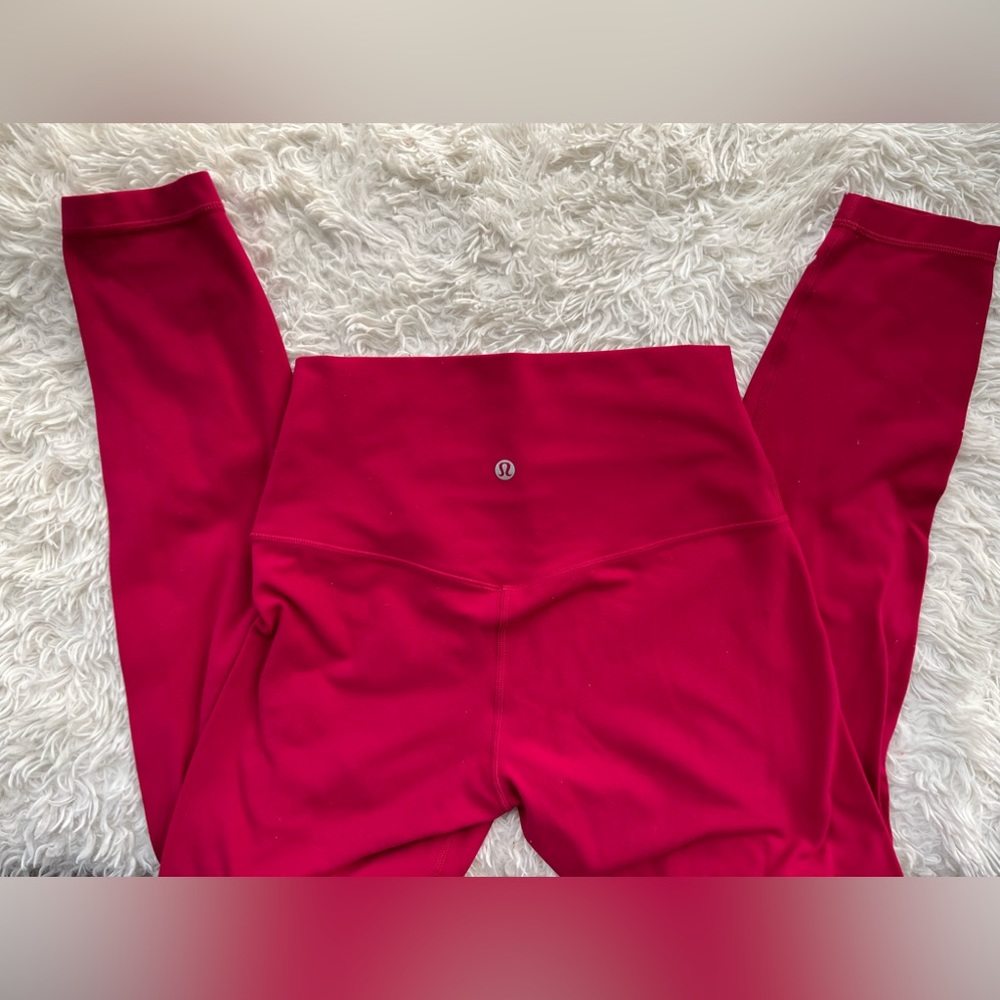 Lululemon align leggings HOT PINK 
Size 6, 23” EUC